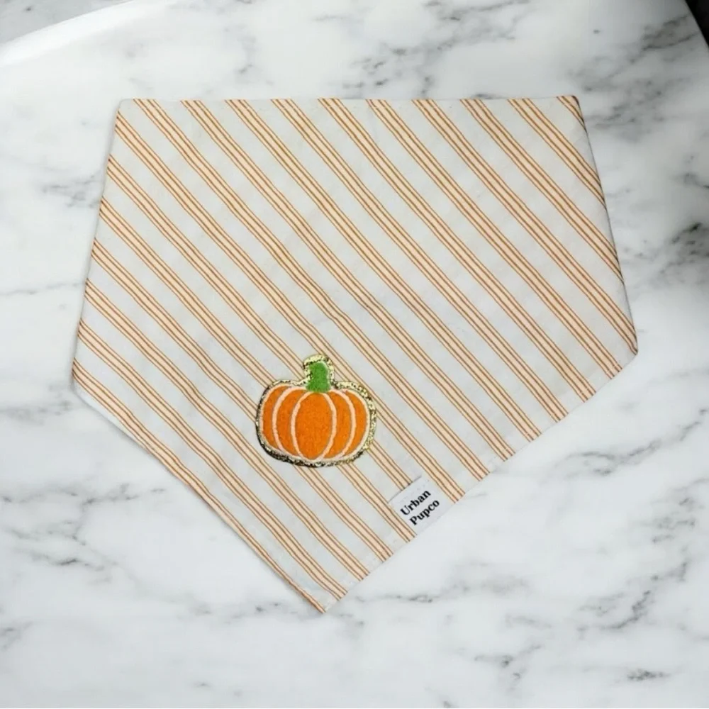 DOG Bandana - Pumpkin Patch - Size M Medium